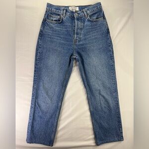 Reformation Cynthia High Rise Straight Blue Jeans Size 26